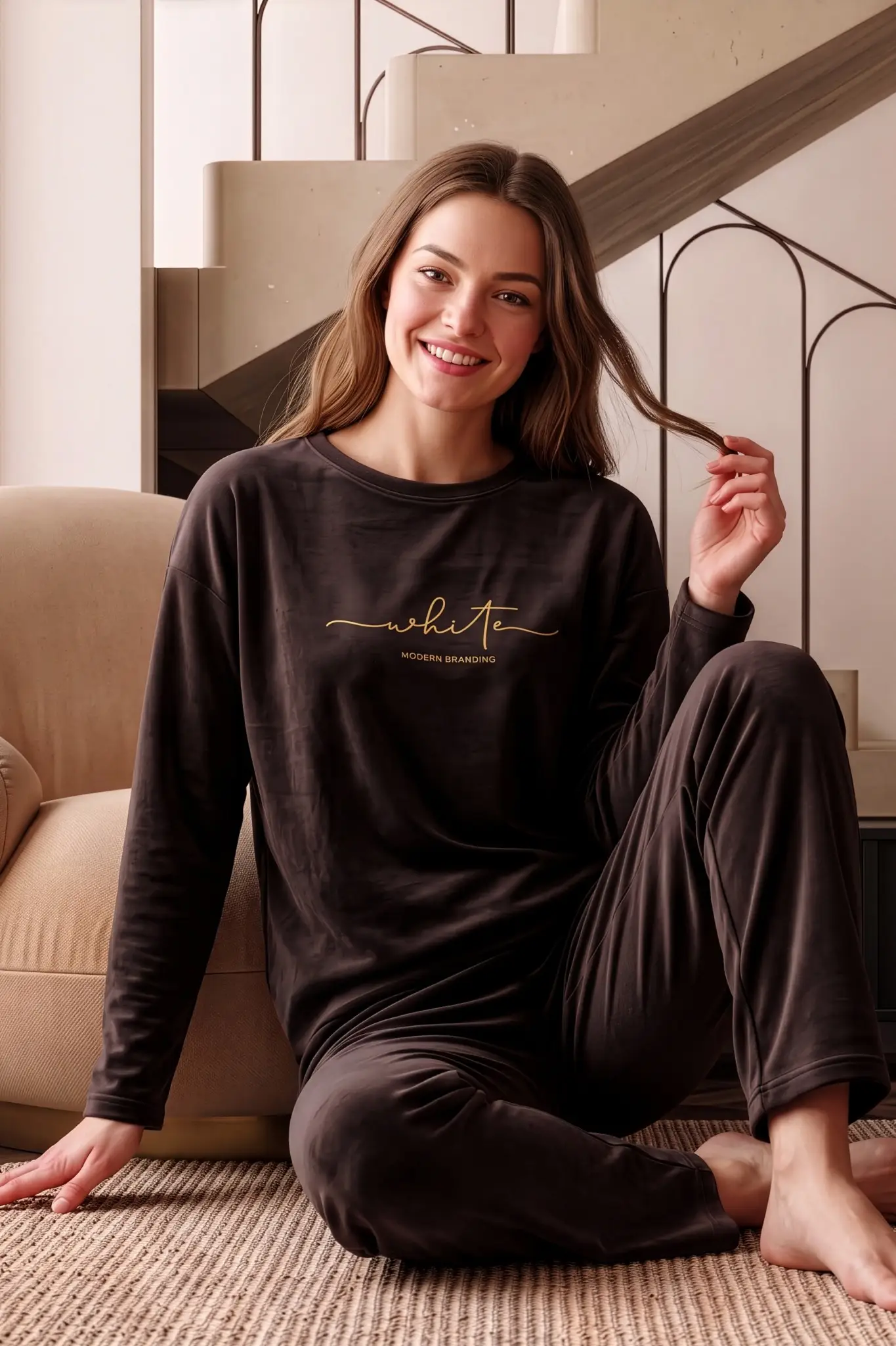 Nisanca Kışlık Kadın Kadife Pijama Takımı - Süper Soft Serisi